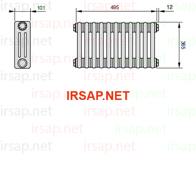 Радиатор IRSAP Tesi 30365/11 T23 CL 01